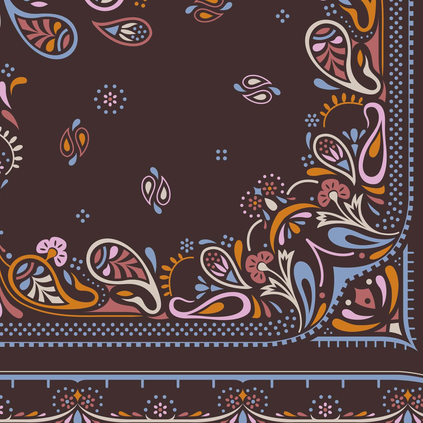 Square Silk Scarf - Image 4