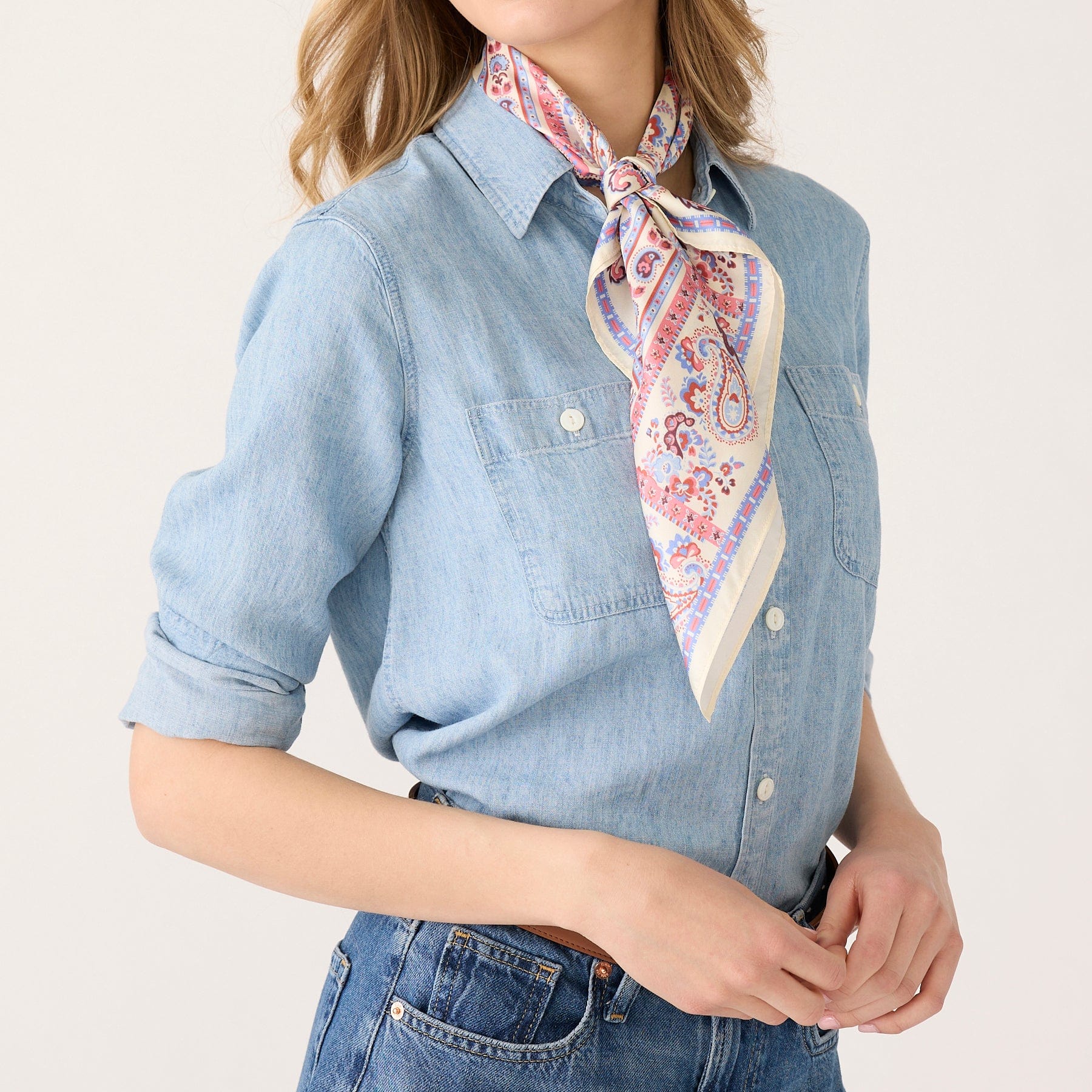 Square Silk Scarf - Image 2