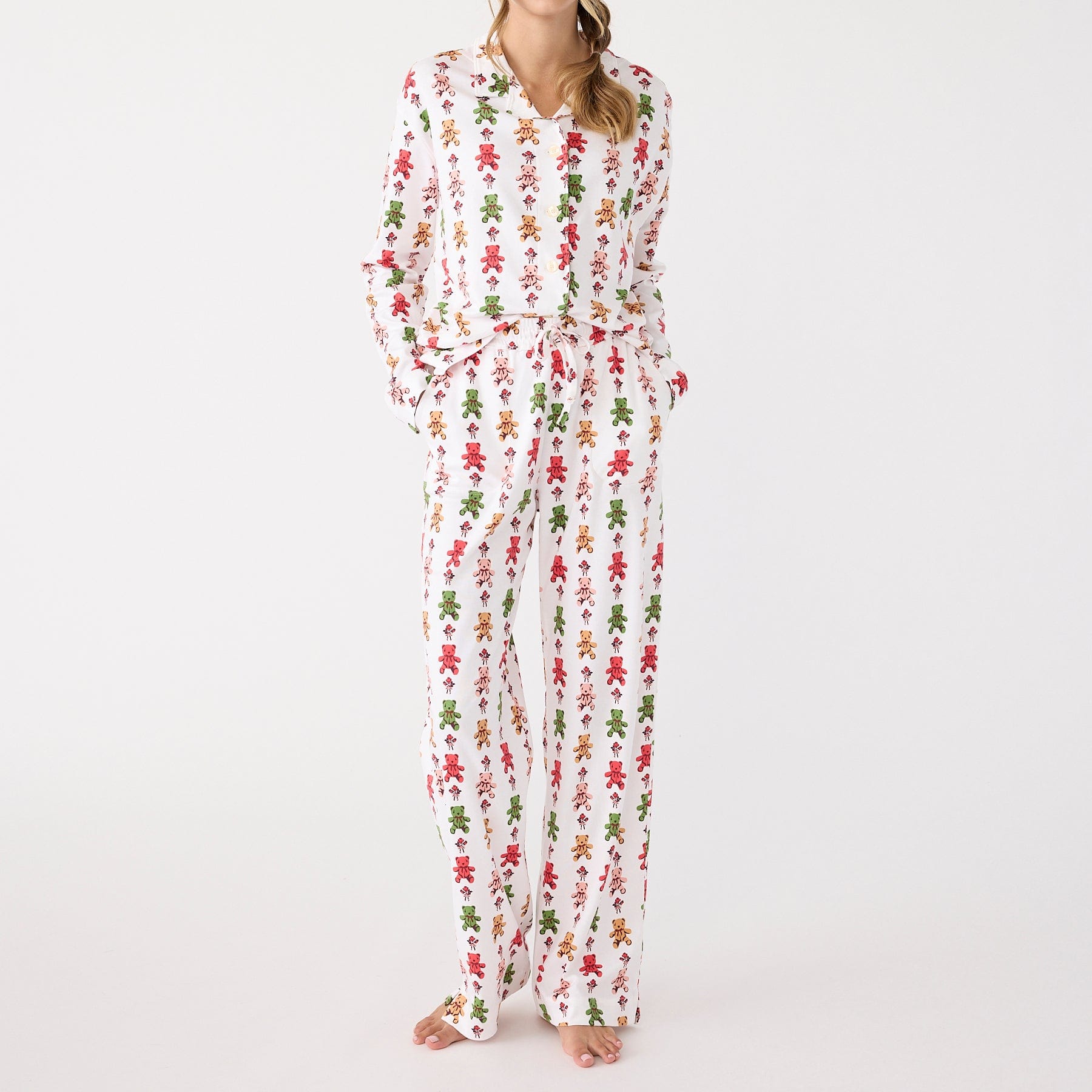 Long-Sleeved Button-Down Pajama Top - Image 2